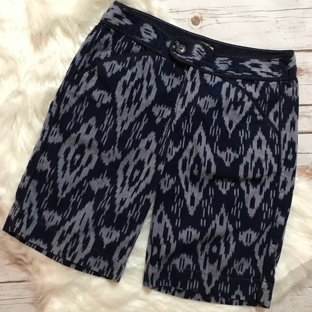 Anthropologie err twa Ikat Bermuda Shorts Size 6